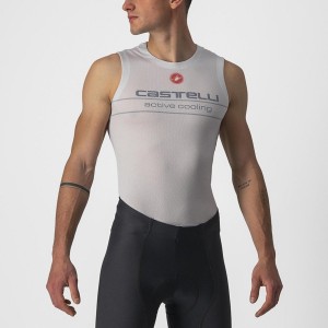 Castelli ACTIVE COOLING SLEEVELESS Basislaag Heren Zilver Grijs | 520613QXY