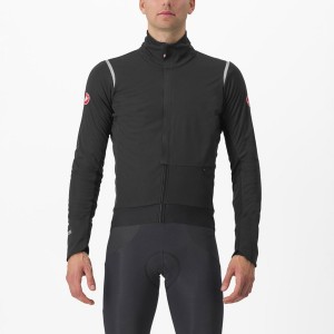 Castelli ALPHA DOPPIO ROS Jassen Heren Zwart Zilver Donker | 346019VWJ