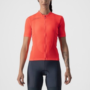 Castelli ANIMA 3 Jersey Dames Roze Donkergrijs Blauw | 764182GWT