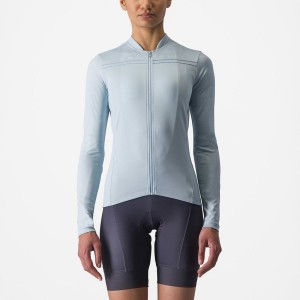 Castelli ANIMA 4 LONG SLEEVE Jersey Dames Blauw | 431289RXV