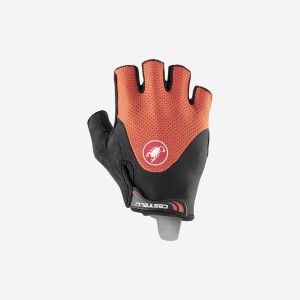 Castelli ARENBERG GEL 2 Handschoenen Heren Rood Zwart | 738469DHL