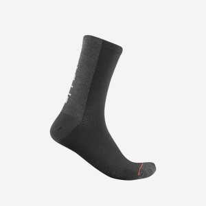 Castelli BANDITO WOOL 18 Sokken Heren Zwart | 453820YSZ