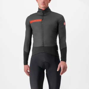 Castelli BETA RoS Jassen Heren Grijs Donkergrijs Rood | 362598WYE