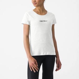 Castelli CASTELLI CLASSICO W TEE Casual Dames Wit | 695203BCT