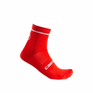 Castelli ENTRATA 9 Sokken Heren Rood | 349805EFL