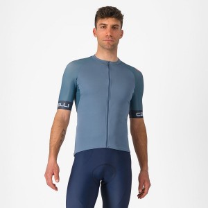 Castelli ENTRATA VI Jersey Heren Lichtgrijs Blauw Donkergrijs | 492870FHY