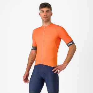 Castelli ENTRATA VI Jersey Heren Oranje Donkergrijs | 408397MQH