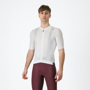 Castelli ESPRESSO Jersey Heren Wit Donkergrijs | 928714MOJ