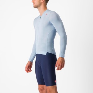 Castelli ESPRESSO LS Jersey Heren Blauw Blauw | 647215HIW