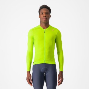 Castelli ESPRESSO LS Jersey Heren Lichtgroen Diepgroen | 315082HTN