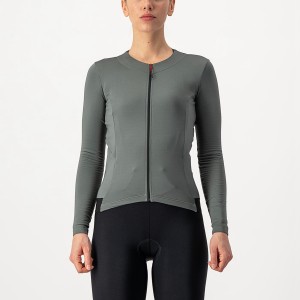 Castelli FLY LS W Jersey Dames Grijs | 405862ZGN