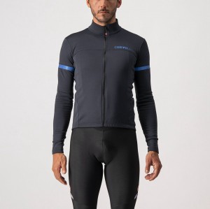 Castelli FONDO 2 FZ Jersey Heren Zwart Blauw | 976508MTQ