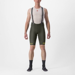 Castelli FREE AERO RC CLASSIC Korte Broek Met Slabbetje Heren Diepgroen | 095834KQC