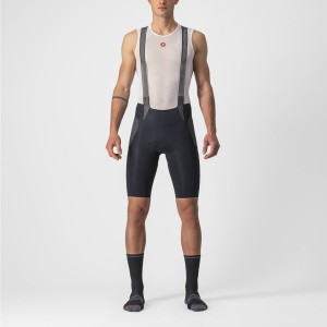 Castelli FREE UNLIMITED Korte Broek Met Slabbetje Heren Zwart | 615480HLJ