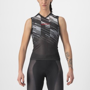 Castelli INSIDER W SLEEVELESS Jersey Dames Zwart | 852674XKP