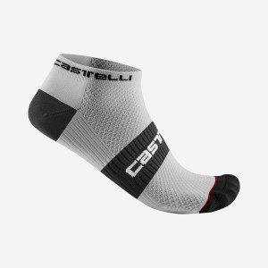 Castelli LOWBOY 2 Sokken Heren Wit Zwart | 593712UYX