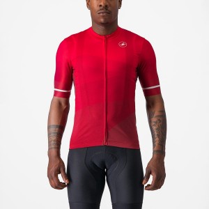 Castelli ORIZZONTE Jersey Heren Rood Rood Wit | 065217OSB