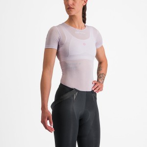 Castelli PRO MESH W SHORT SLEEVE Basislaag Dames Paars Wit | 752640THB