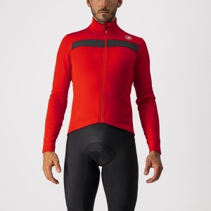 Castelli PURO 3 FZ Jersey Heren Rood Zwart | 371450NIK