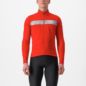 Castelli RADDOPPIA 3 Jassen Heren Rood Zilver | 609415AOC