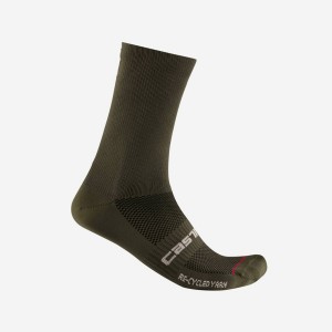 Castelli RE-CYCLE THERMAL 18 Sokken Heren Zwart | 583714NFM