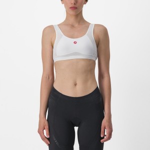 Castelli ROSSO CORSA BRA Basislaag Dames Wit | 346071ETK