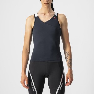 Castelli SOLARIS TOP Jersey Dames Zwart Wit | 760351JXP