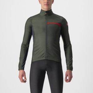 Castelli SQUADRA STRETCH Bescherming Heren Groen Donkergrijs | 362981PXV