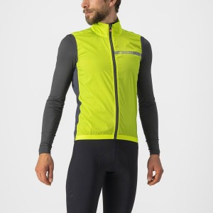 Castelli SQUADRA STRETCH Vest Heren Lichtgroen Donkergrijs | 304678XPY