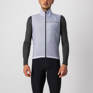 Castelli SQUADRA STRETCH Vest Heren Zilver Grijs Donkergrijs | 625347MYI