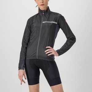 Castelli SQUADRA STRETCH W Bescherming Dames Zwart Donkergrijs | 260897CLR