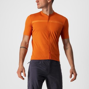 Castelli UNLIMITED ALLROAD Jersey Heren Oranje Rood | 985724QVG