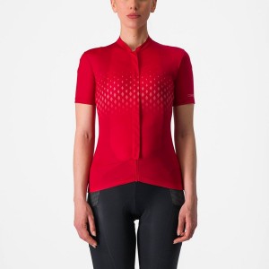 Castelli UNLIMITED SENTIERO 3 Jersey Dames Rood Rood | 387596FHV