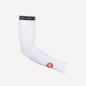 Castelli UPF 50 + LIGHT ARM SLEEVES Armwarmer Dames Wit | 691573LAT