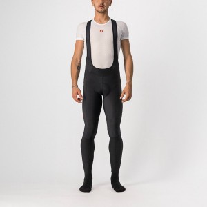 Castelli VELOCISSIMO 5 Panty Met Slabbetje Heren Zwart Rood | 231845FOX