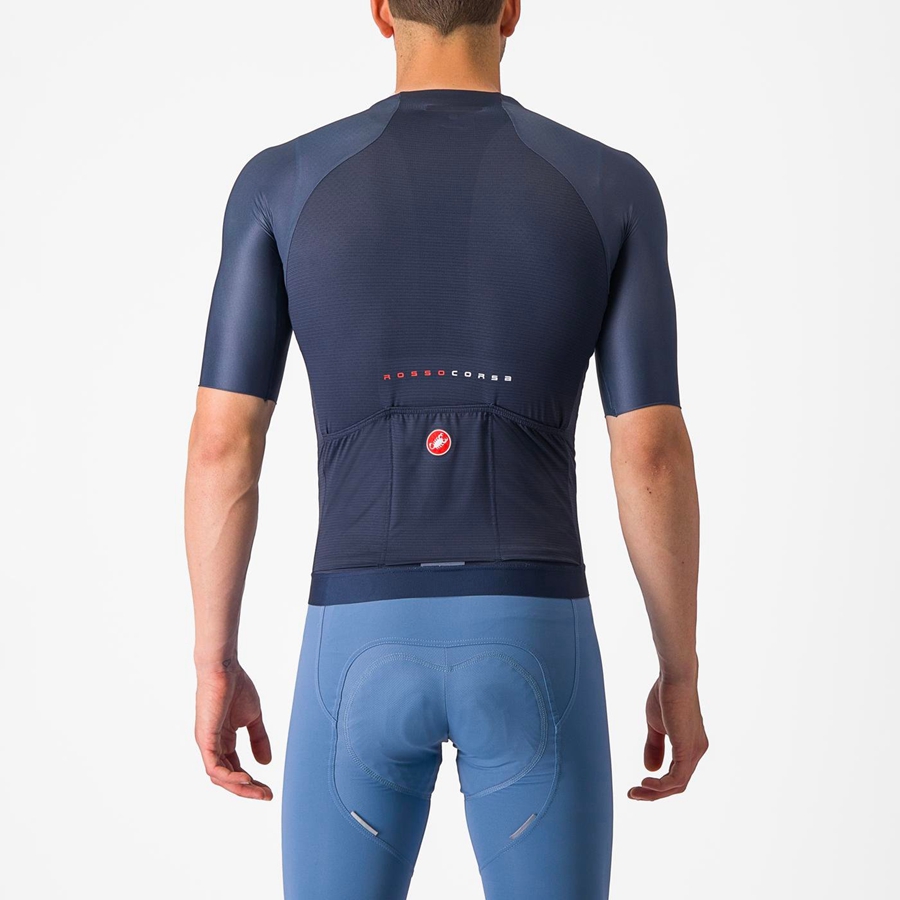 Castelli AERO RACE 7.0 Jersey Heren Blauw | 986021RGO