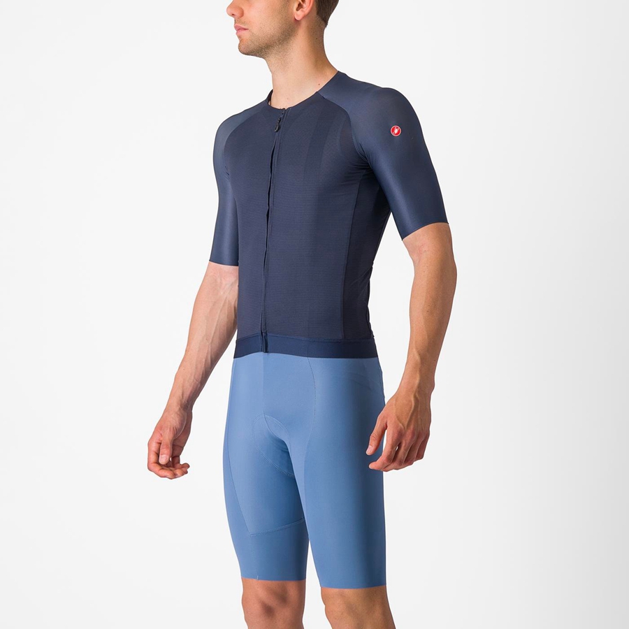 Castelli AERO RACE 7.0 Jersey Heren Blauw | 986021RGO