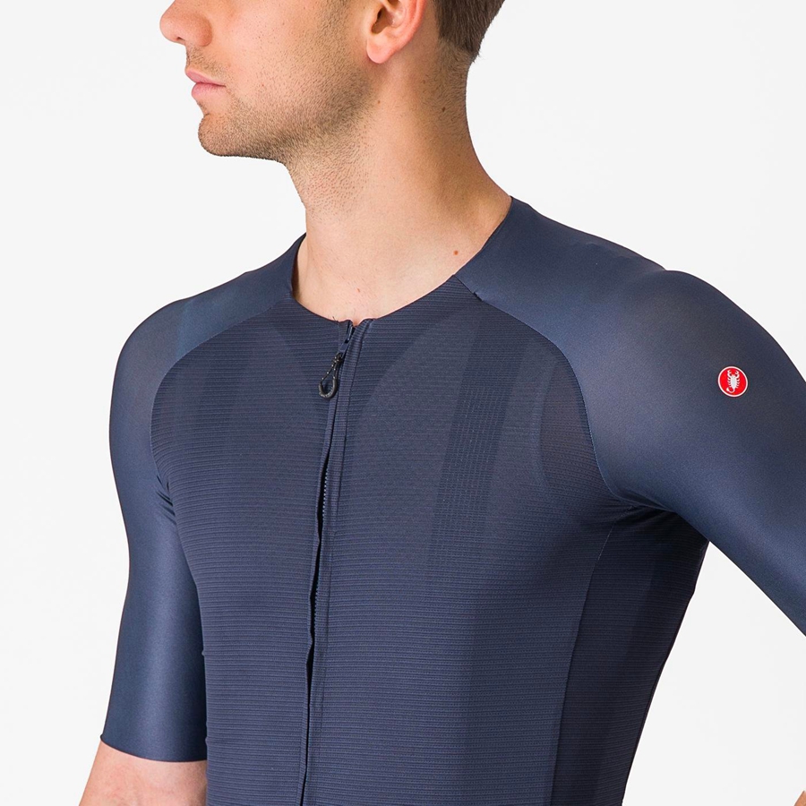 Castelli AERO RACE 7.0 Jersey Heren Blauw | 986021RGO