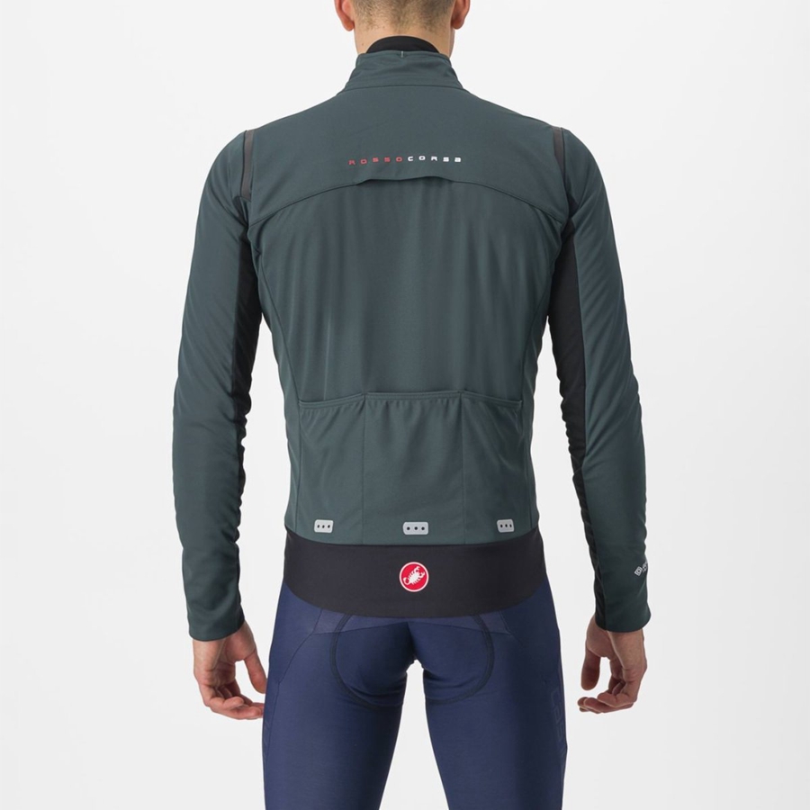 Castelli ALPHA DOPPIO ROS Jassen Heren Groen Zwart | 246305KLX