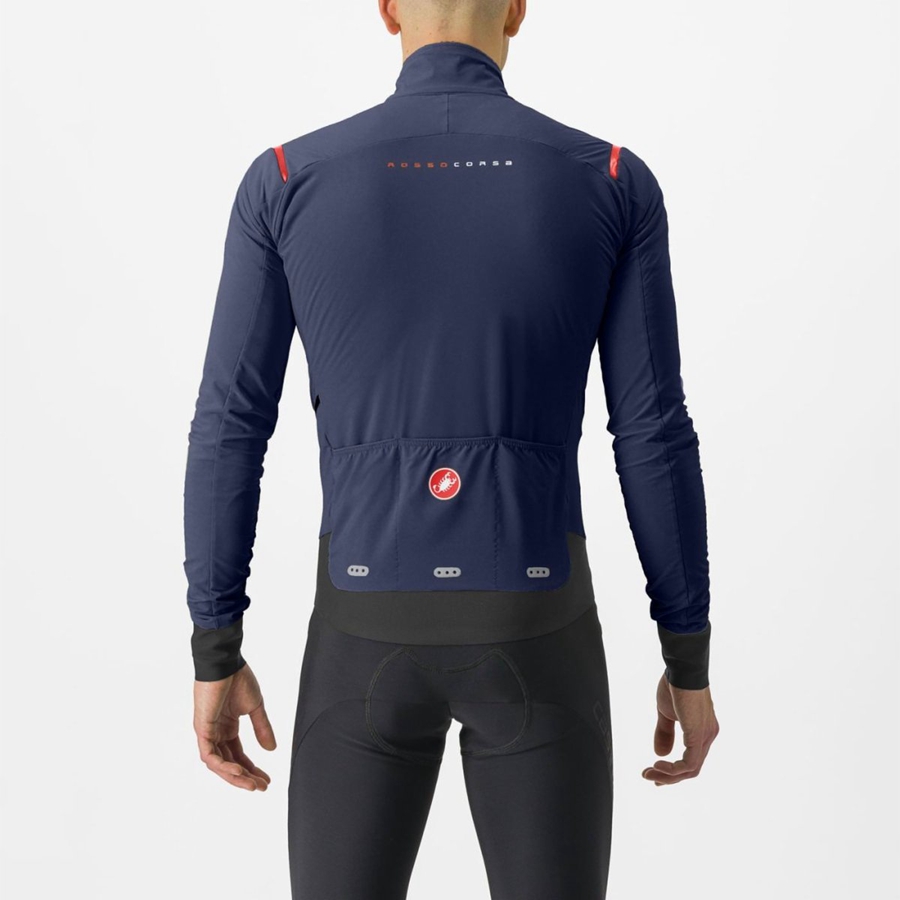 Castelli ALPHA FLIGHT ROS Jassen Heren Blauw Rood | 895467WPJ