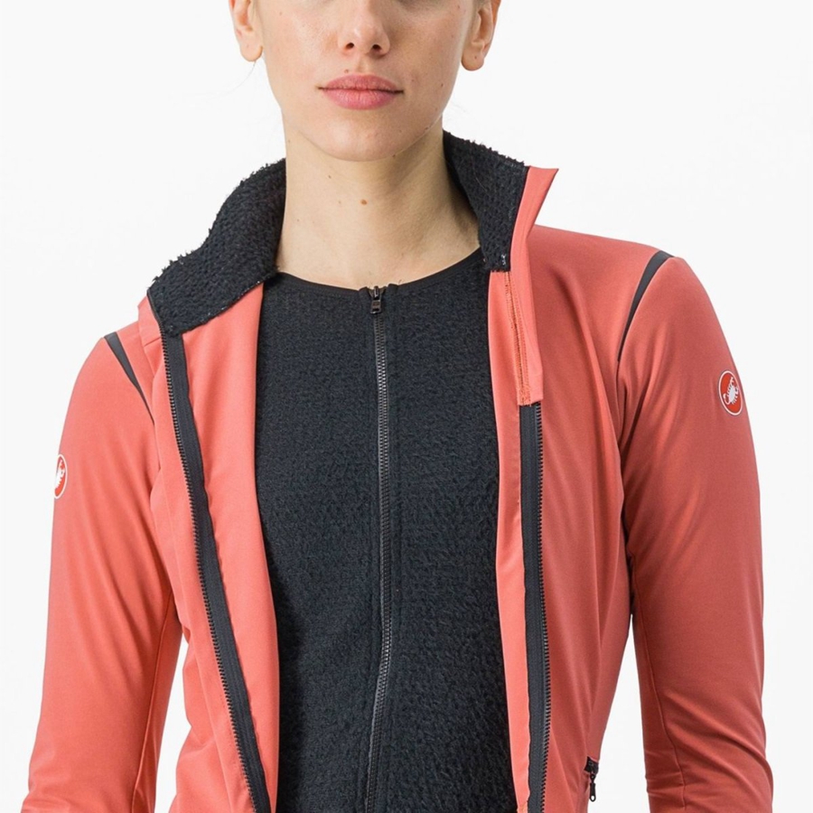 Castelli ALPHA FLIGHT ROS W Jassen Dames Rood Zwart Zwart | 453917AJW