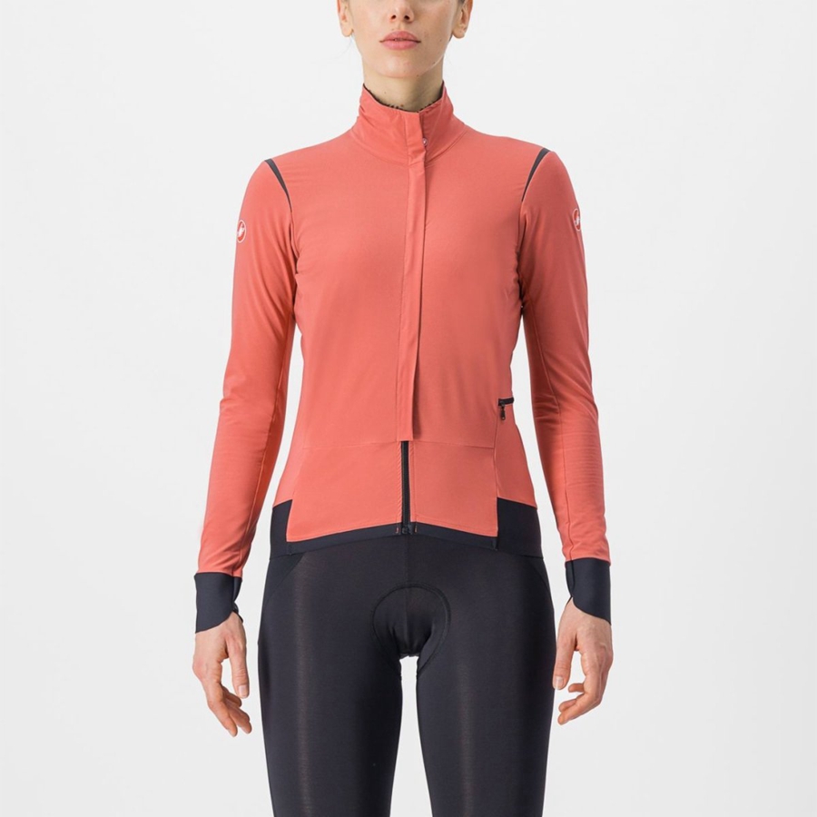 Castelli ALPHA FLIGHT ROS W Jassen Dames Rood Zwart Zwart | 453917AJW