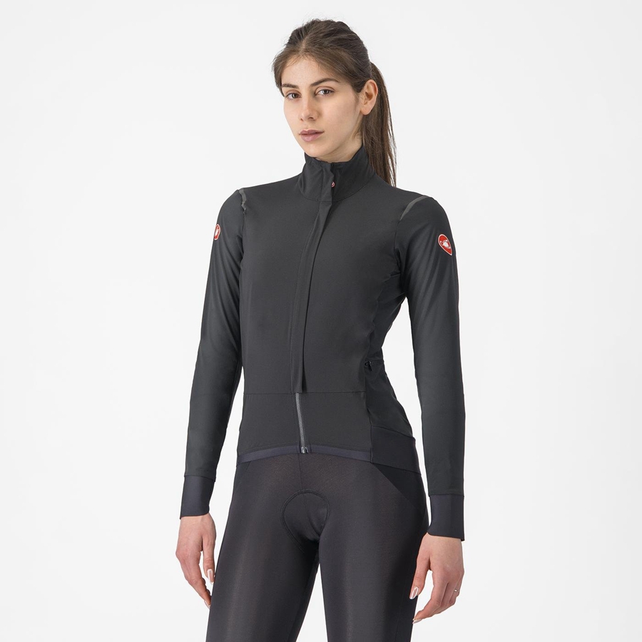 Castelli ALPHA FLIGHT ROS W Jassen Dames Zwart Zwart | 856024VGK