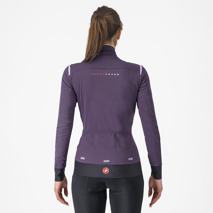 Castelli ALPHA FLIGHT ROS W Jassen Dames Paars | 024385QMJ