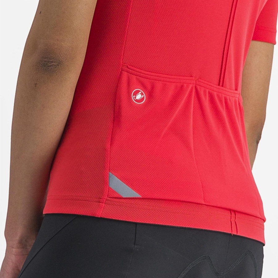 Castelli ANIMA 4 Jersey Dames Rood | 246370BGF