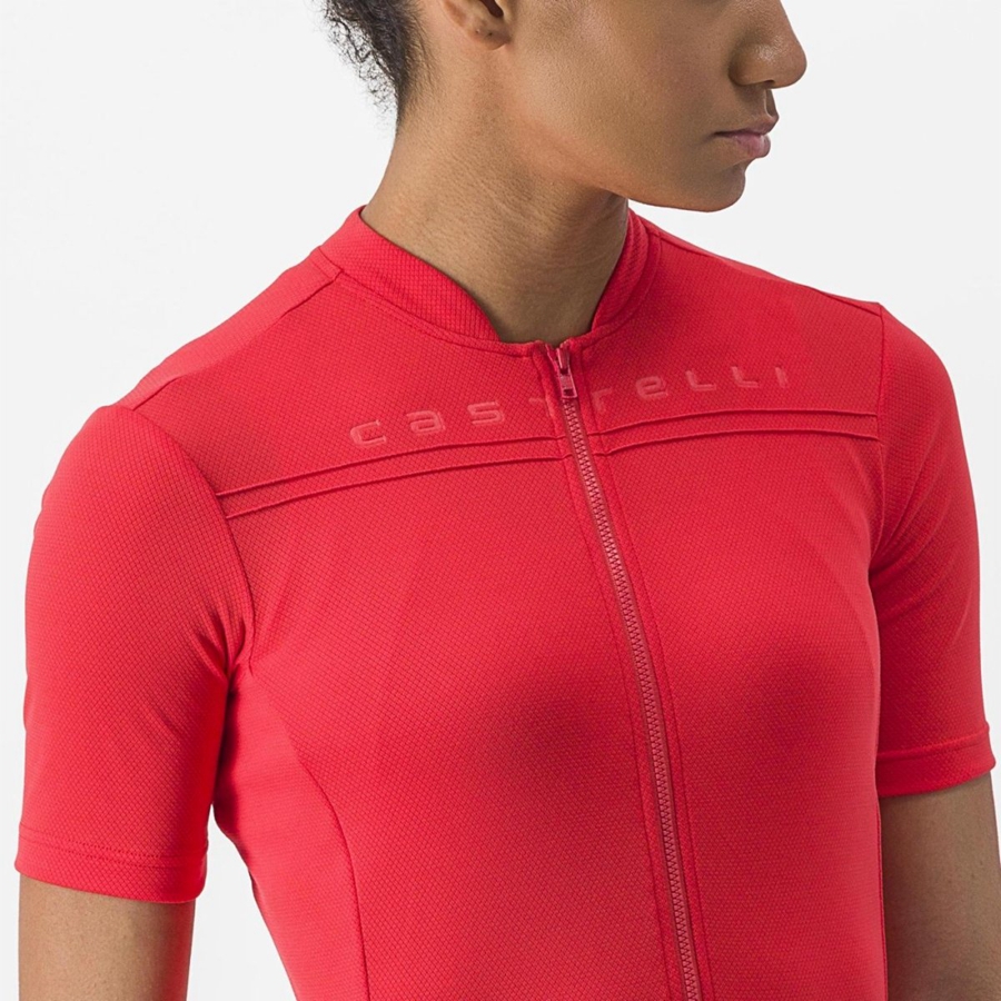 Castelli ANIMA 4 Jersey Dames Rood | 246370BGF