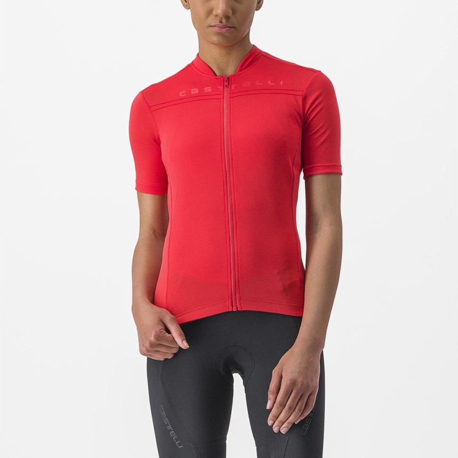 Castelli ANIMA 4 Jersey Dames Rood | 246370BGF