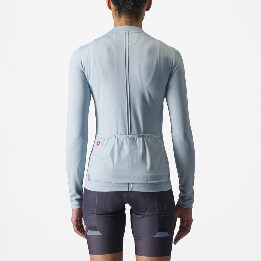 Castelli ANIMA 4 LONG SLEEVE Jersey Dames Blauw | 431289RXV