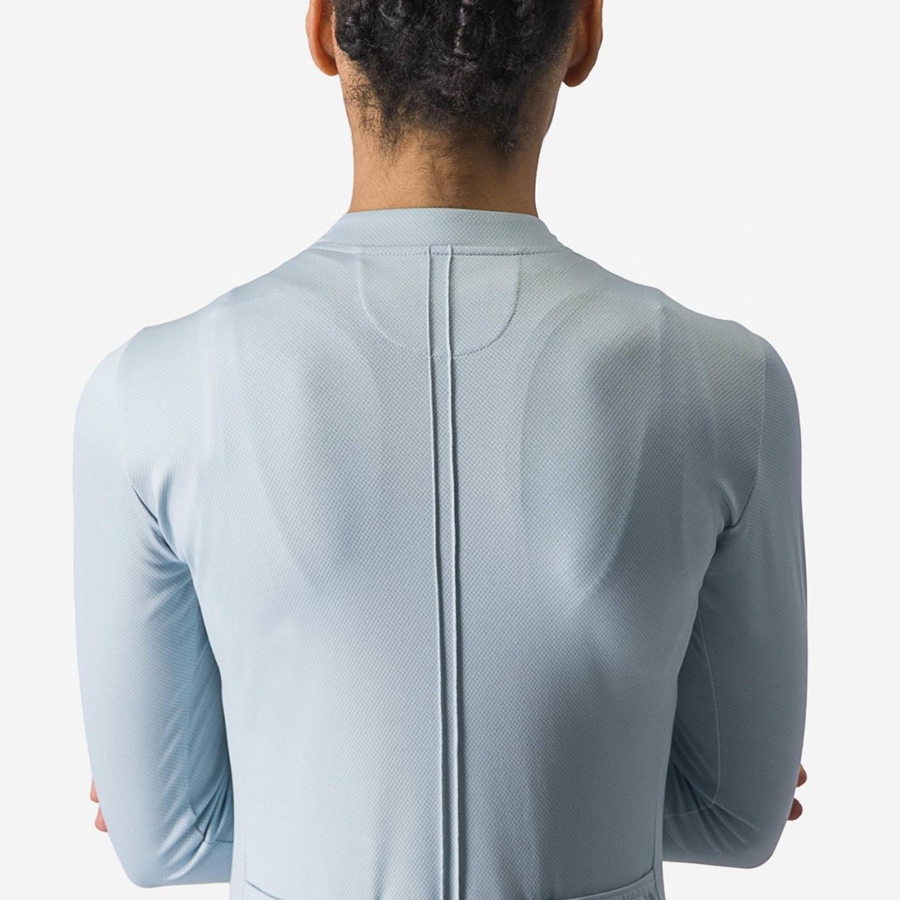 Castelli ANIMA 4 LONG SLEEVE Jersey Dames Blauw | 431289RXV