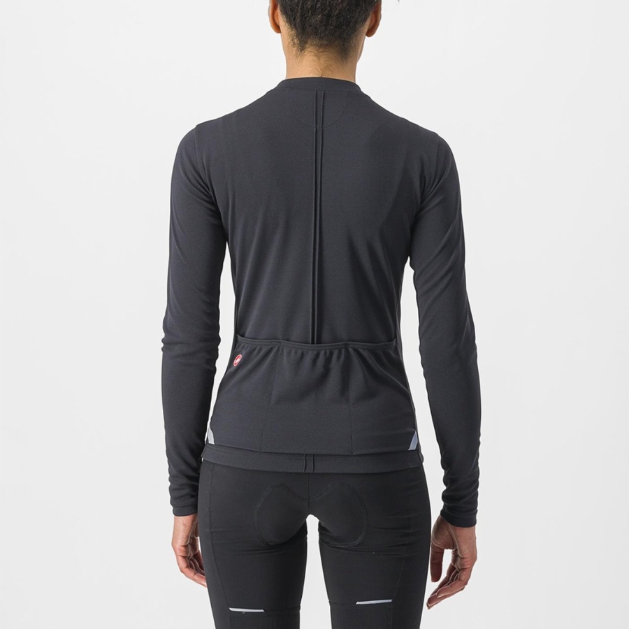 Castelli ANIMA 4 LONG SLEEVE Jersey Dames Zwart | 813654FRZ